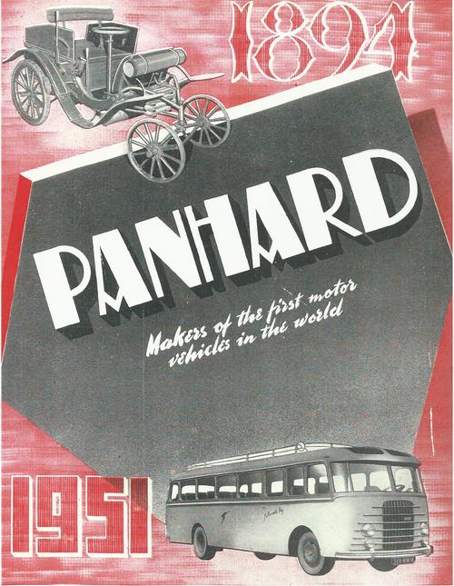 1891 - 1951 : Panhard makers of the first motor véhicles in the world