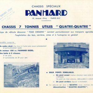 Châssis 7 tonnes utiles Quatre-Quatre
