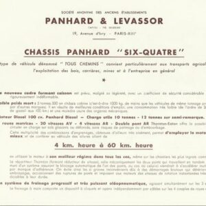 Châssis Panhard  six-quatre