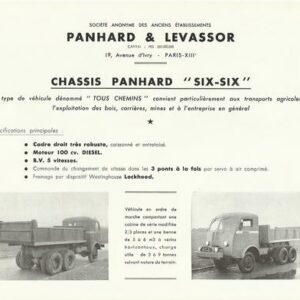 Châssis Panhard six-six
