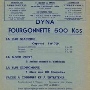 Dyna fourgonnette 500 Kgs