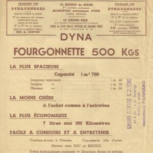 Dyna fourgonnette 500 Kgs