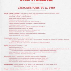 Caractéristiques de la Dyna