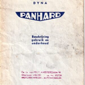 Instructie boekje dyna Panhard