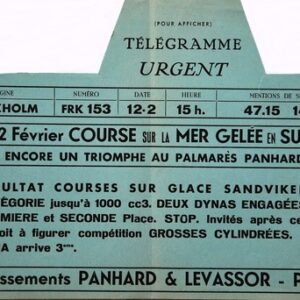 Telegramme urgent