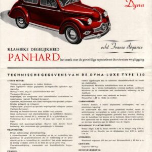 Panhard Dyna, klassieke delelijkheid Panhard