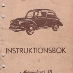 Dyna Panhard instuktionsbok
