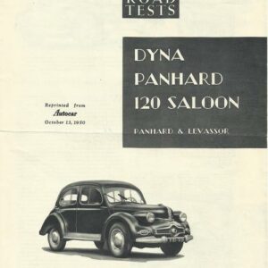Road test Dyna Panhard 120 Saloon