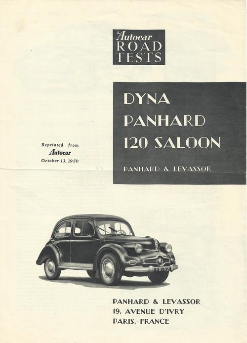 Road test Dyna Panhard 120 Saloon