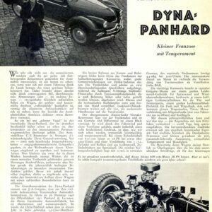 Dyna Panhard Kleine Franzoze mit Temperament