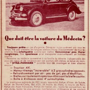 Que doit être la voiture du medecin ?