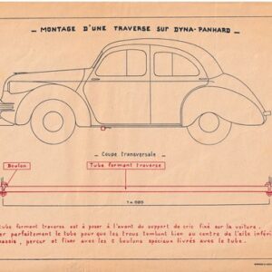Montage d'une traverse sur dyna Panhard