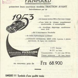 Les automobiles Panhard présenntent