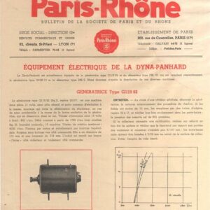 Equipement électrique de la Dyna Panhard