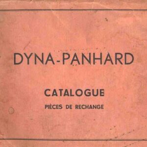 Dyna Panhard - Catalogue pièces de rechange