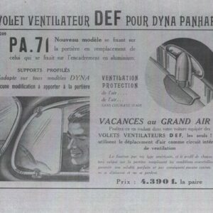 Volet ventilateur DEF pour Dyna Panhard