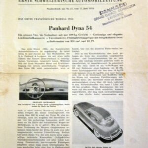 Automobil Revue - Panhard Dyna 54