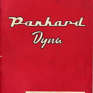Panhard dyna conduite et entretien