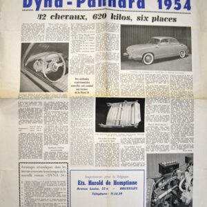 Un miracle technique - la nouvelle Dyna Panhard 1954