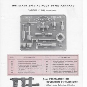 Outillage spécial pour dyna panhard