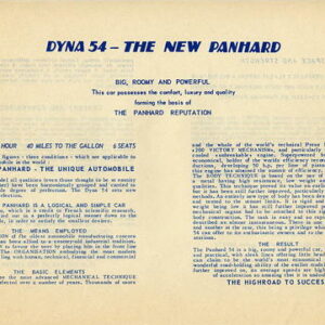 Dyna 54 - The new Panhard