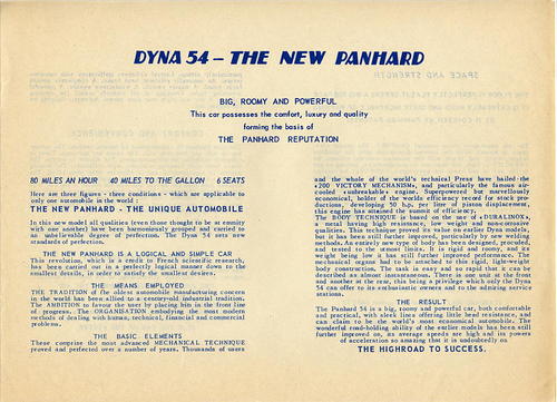 Dyna 54 - The new Panhard