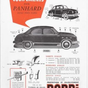 Equipements pour Panhard Dyna tous types