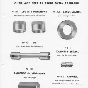 Outillage spécial pour dyna panhard