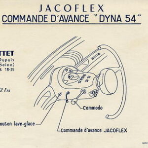 Jacoflex commande d'avance Dyna 54