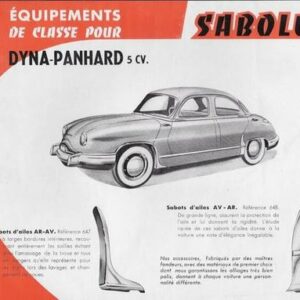 Equipements de classe pour Dyna Panhard 5 cv Sabolux
