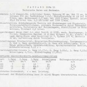 Panhard Dyna 55 technische daten und merkmale