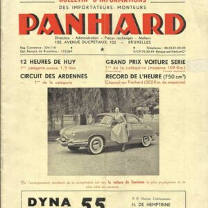 Bulletin d'informationPanhard - Dyna 55