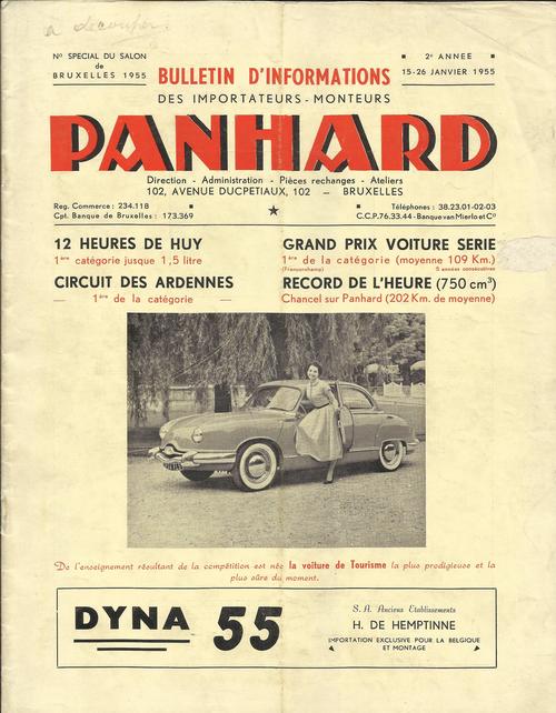 Bulletin d'informationPanhard - Dyna 55