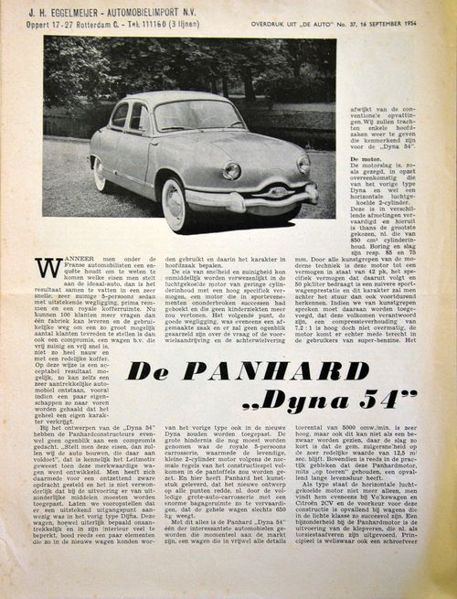 De Panhard ... Dyna 54