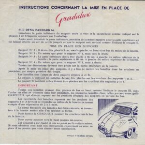Instructions de montage de Gradulux