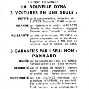 Panhard traction avant, prestigieuse synthèse