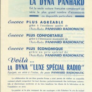 Voila ... la Dyna luxe spécial radio