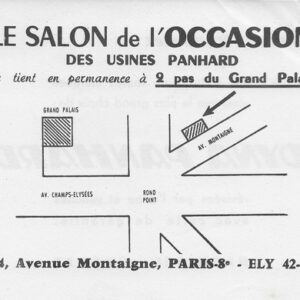Le salon de l'occasion des usines panhard