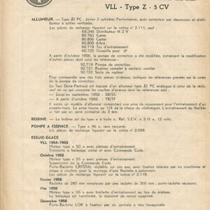 Equipements SEV Dyna Panhard