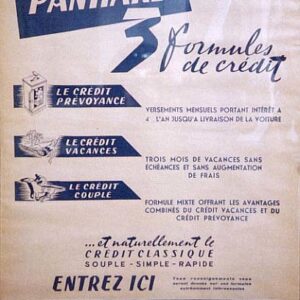 Panhard vous propose 3 formules de crédit