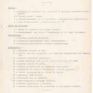 Liste des principales innovations apportées à la Dyna