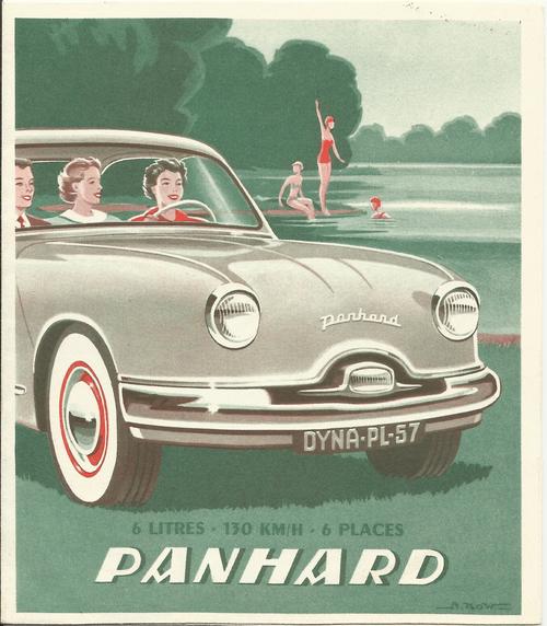 6 litres, 130 kmh, 6 places Panhard