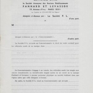 Conditions de concession