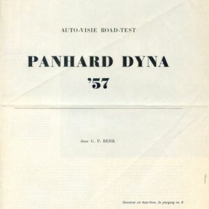 Auto - Visie road test Panhard Dyna 57