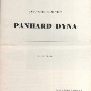 Auto - Visie road test Panhard Dyna