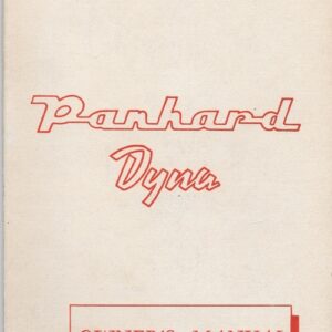 Panhard Dyna owner's mamual