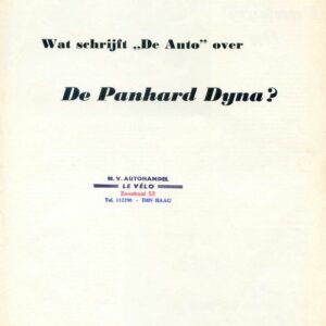 Wat schrijft De Auto over de Panhard Dyna