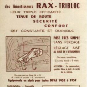 Pour les Dyna ... des amortisseurs Rax - Tribloc