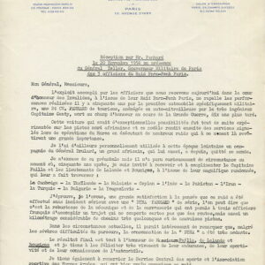 Réception par Mr Panhard ... des 3 officiers du raid Pnon-Penh Paris