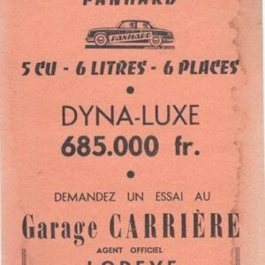 Vous qui allez acheter une voiture, connaissez vous la Panhard